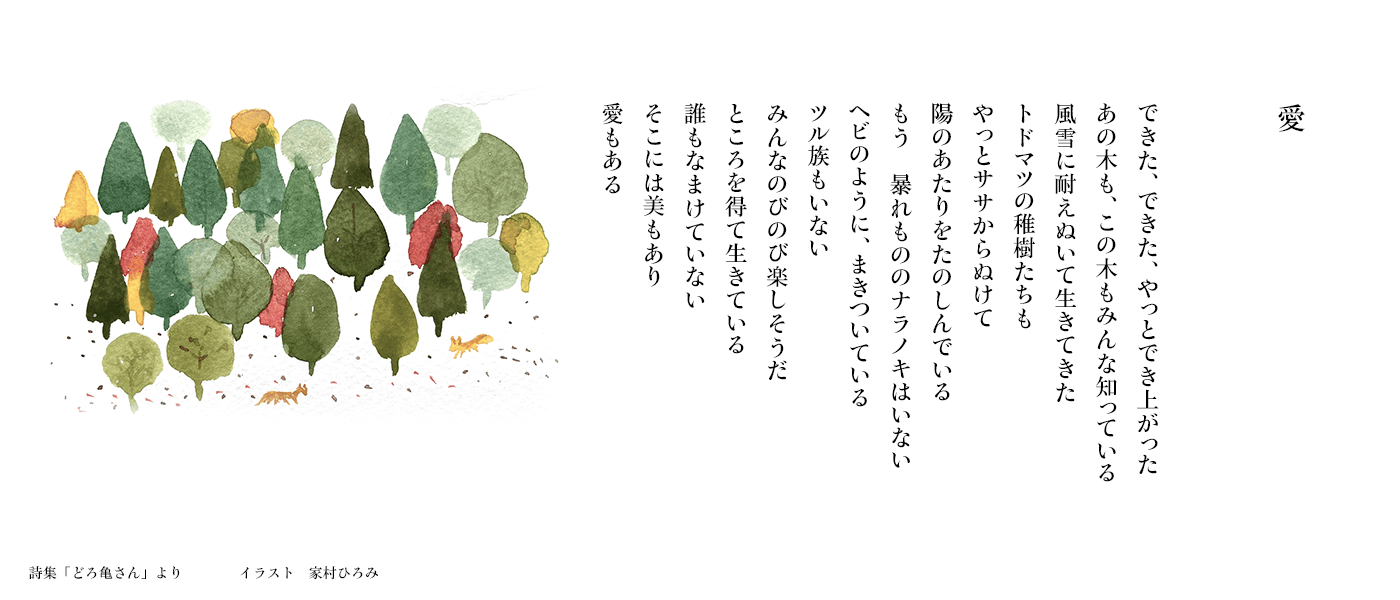 【愛】詩集「どろ亀さん II」より